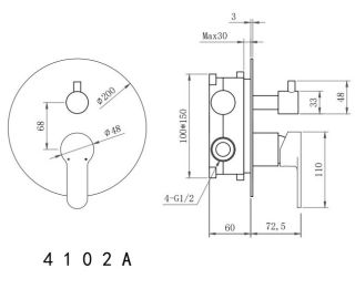 Душевой комплект Berges Nardis 2R чёрный матовый 071004